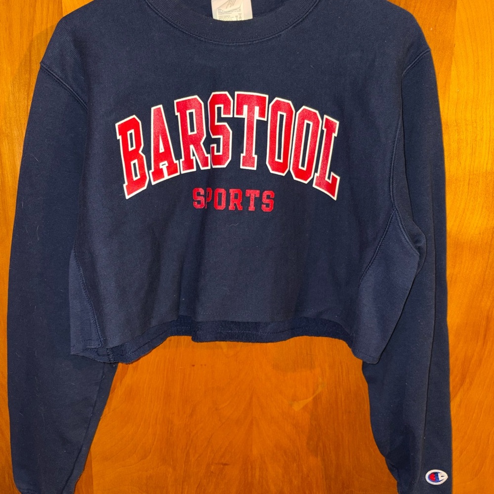 Champion Barstool Sports Cropped Crew